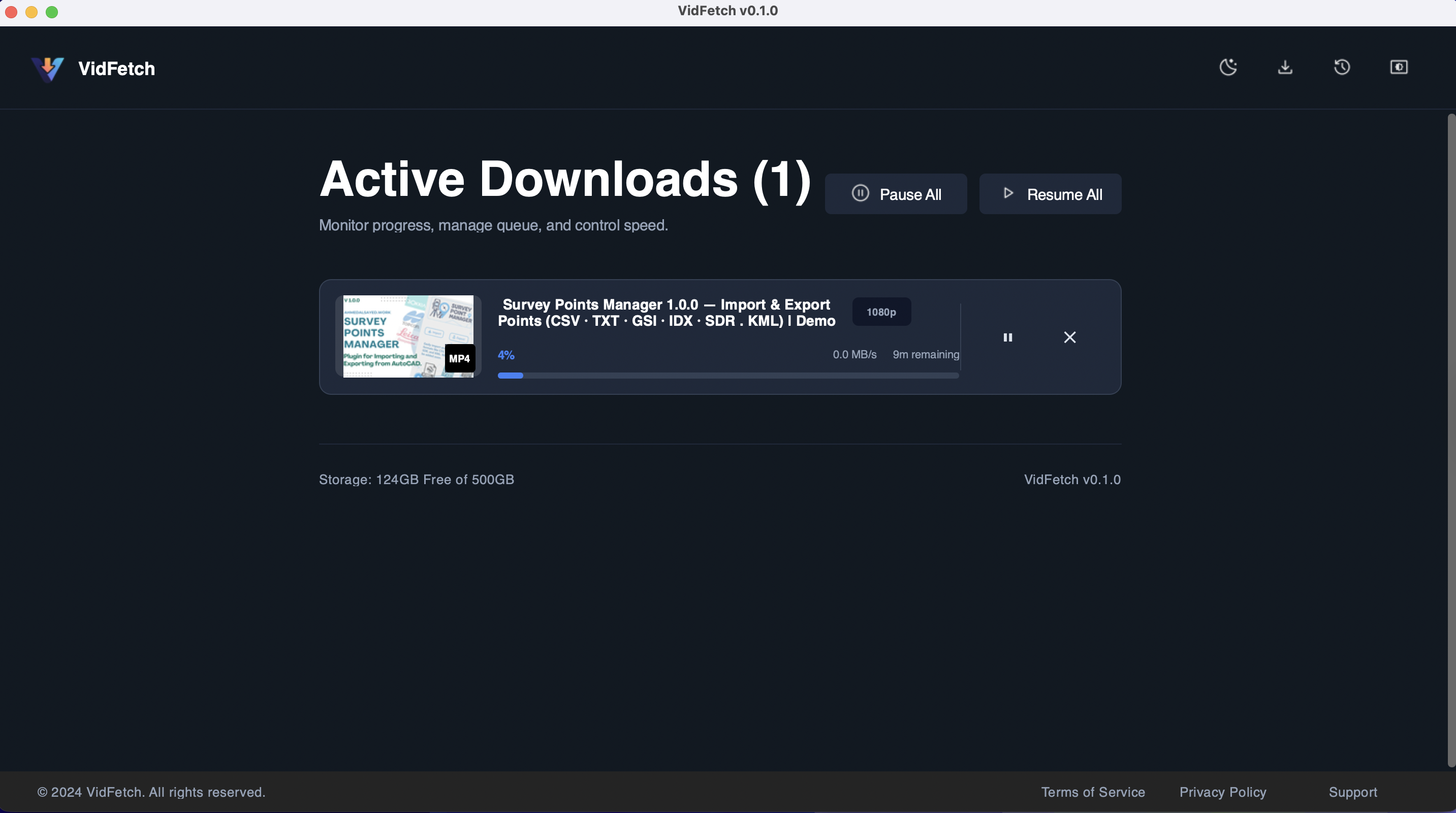 VidFetch Downloading